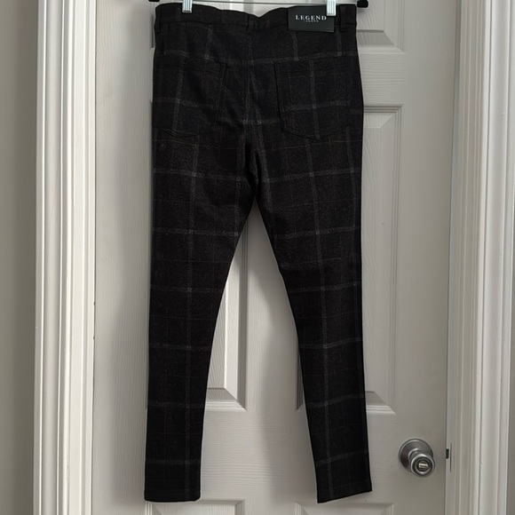 Legend London Checkered Stretch Trousers - Picture 2 of 3